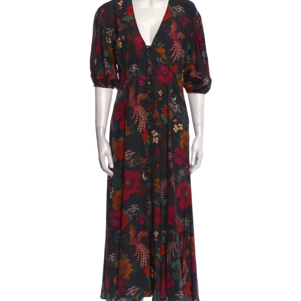 La Ligne Floral Blackbird Dress 8